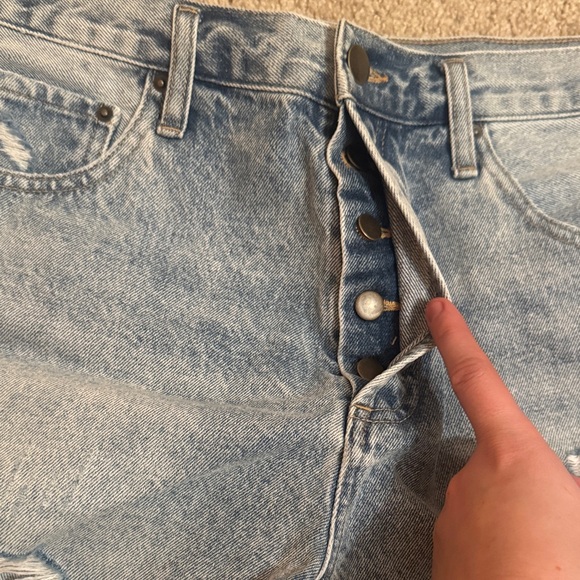 Altar’d state Distressed Denim Shorts - Picture 3 of 6